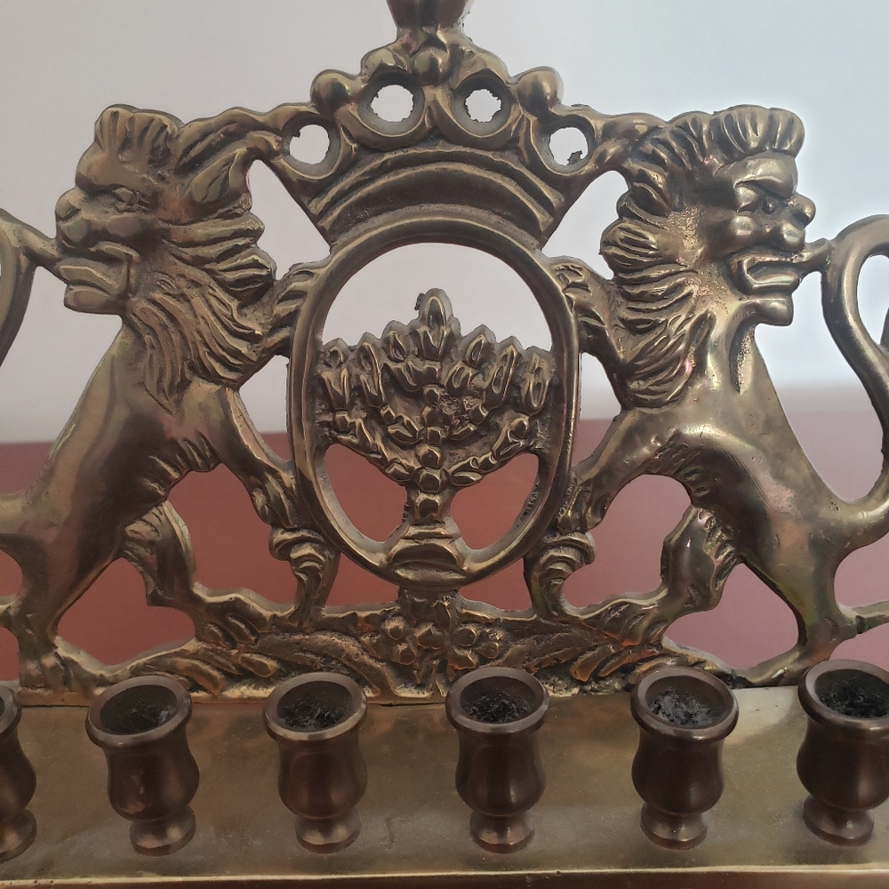 Brass Minorah - Picture 8 of 8